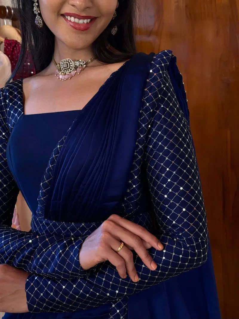 Sparkling Georgette Anarkali