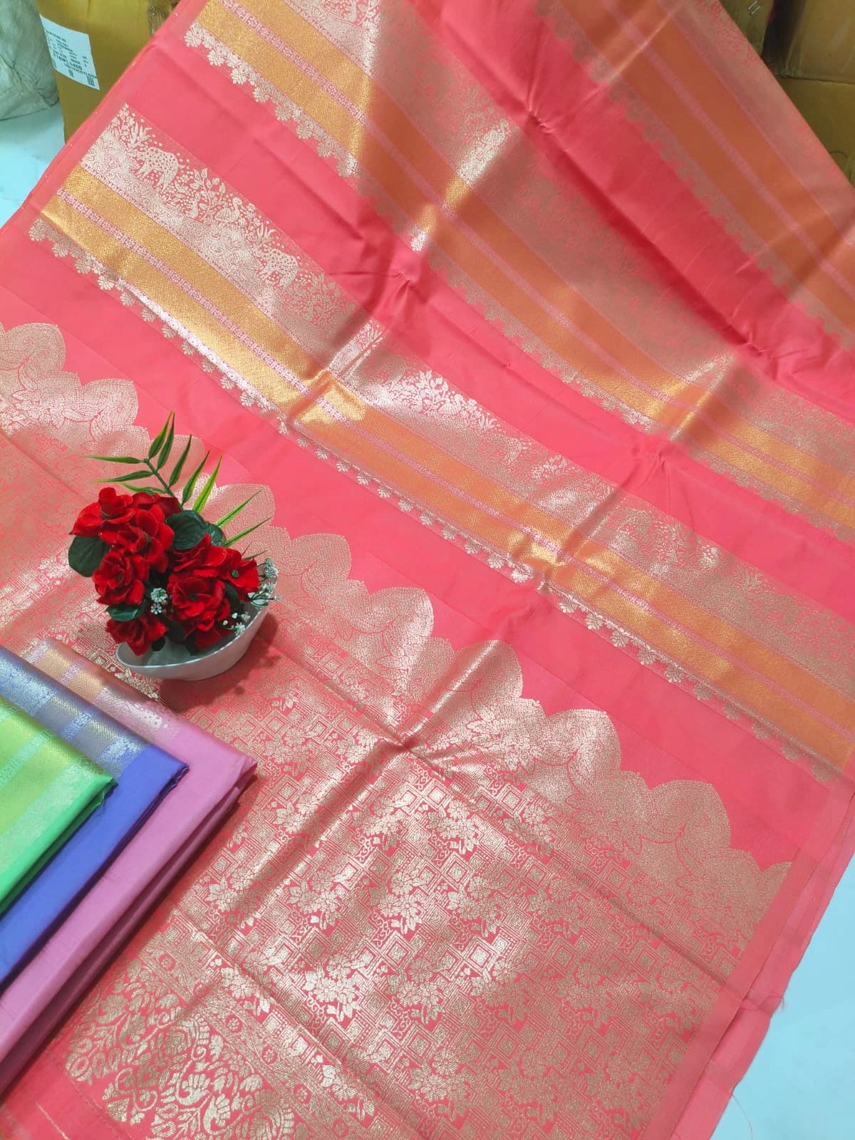 Zari Woven Saree with Blouse