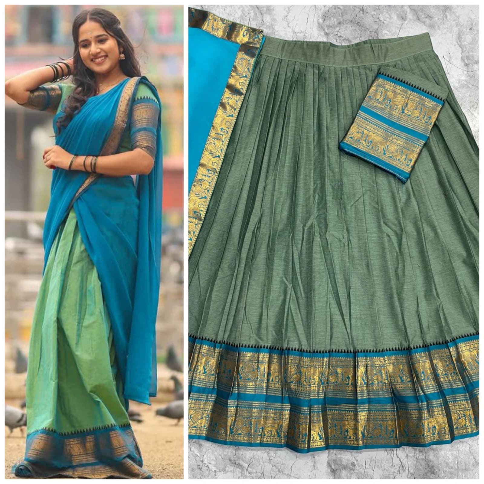 Kanci Cotton Silk Lehenga Set