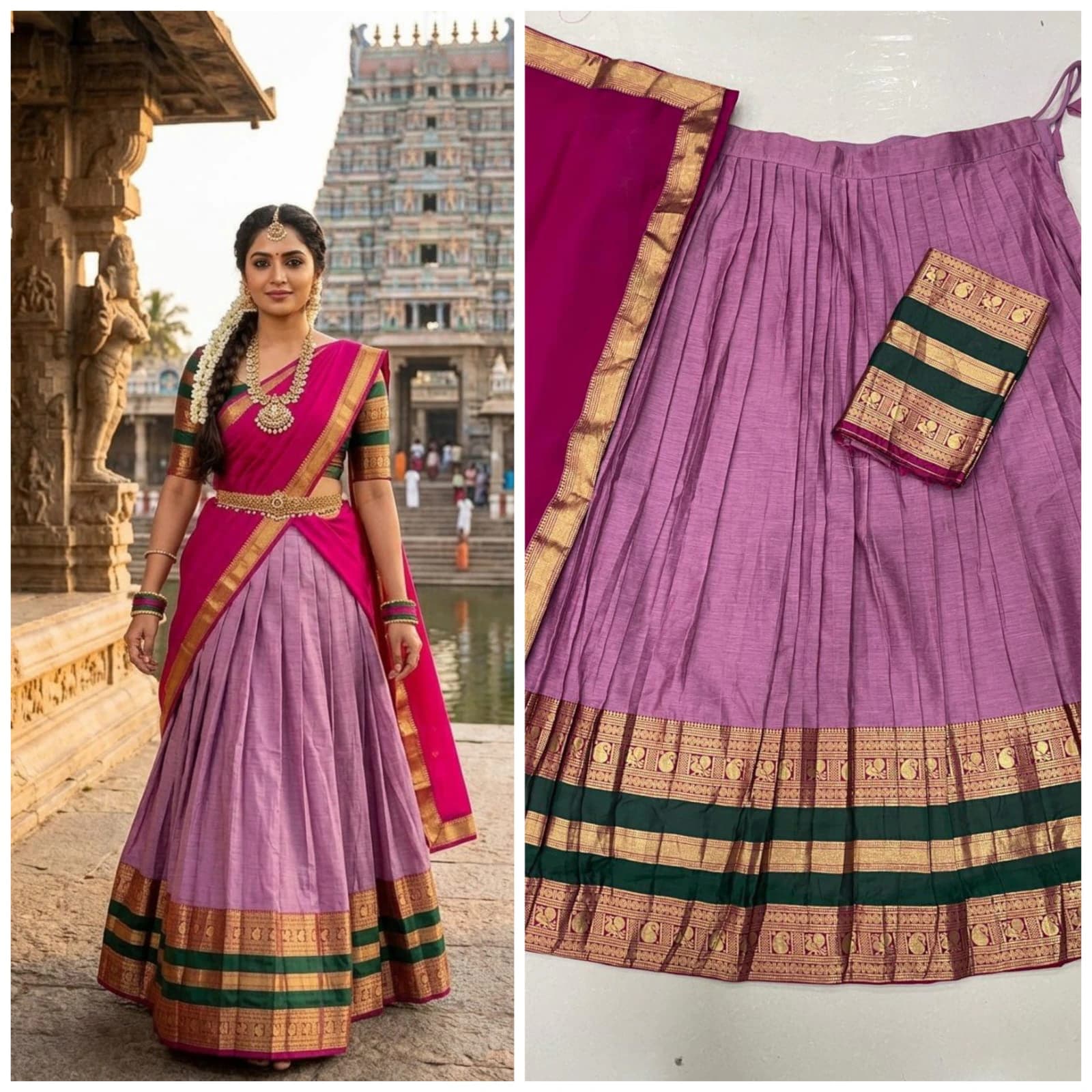 Kanji Cotton Silk Lehenga