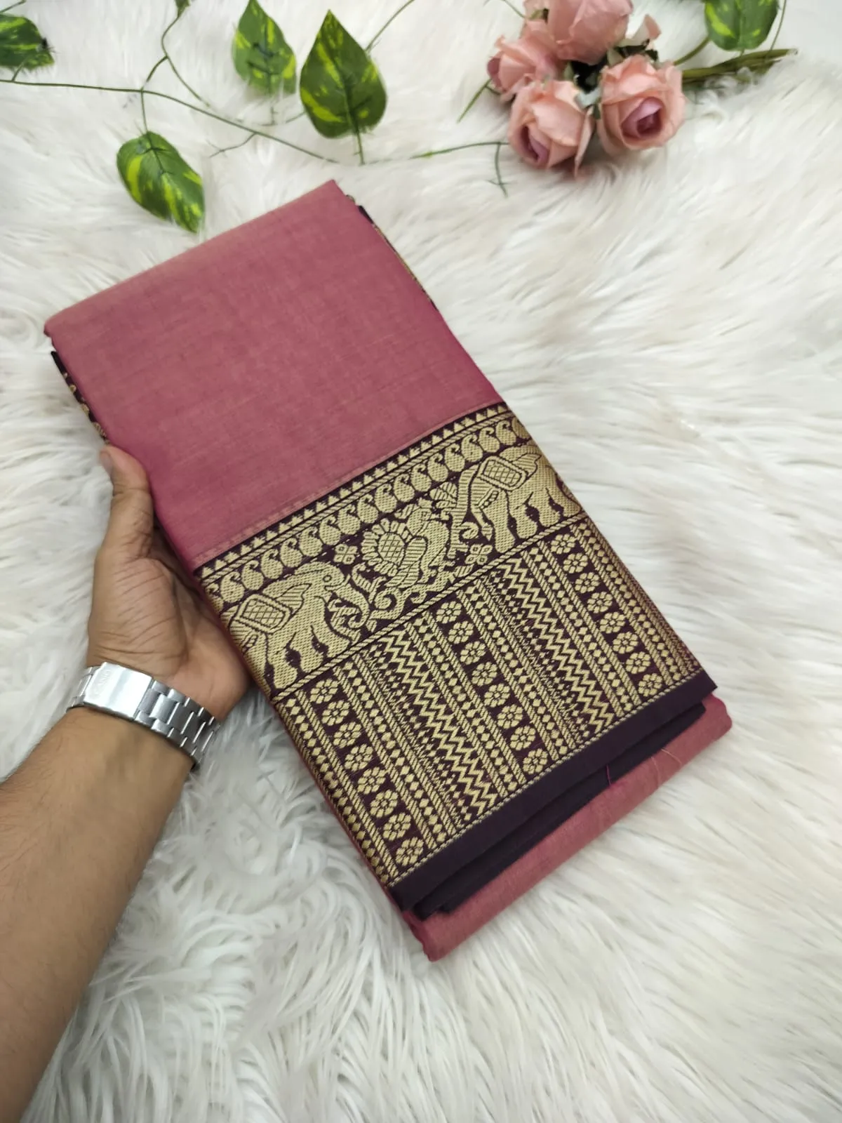 Pure Narayanpet Cotton Saree with Blouse