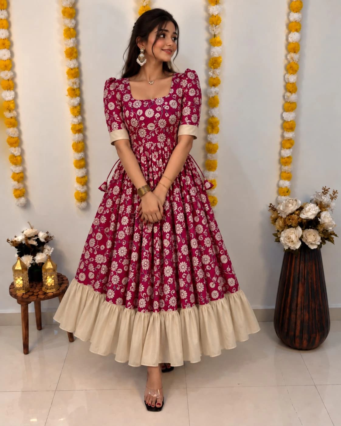 Kalamkari Silk Frock