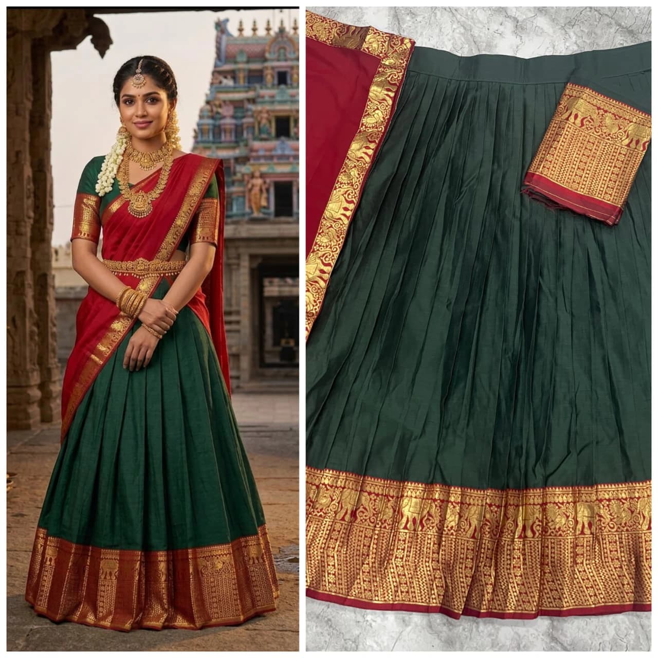 Kanci Cotton Silk Lehenga Set