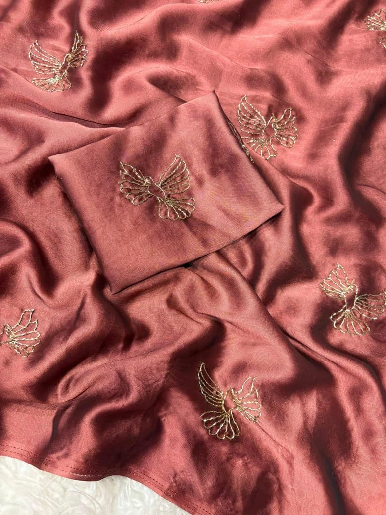 Rangoli Fabric Saree with Blouse