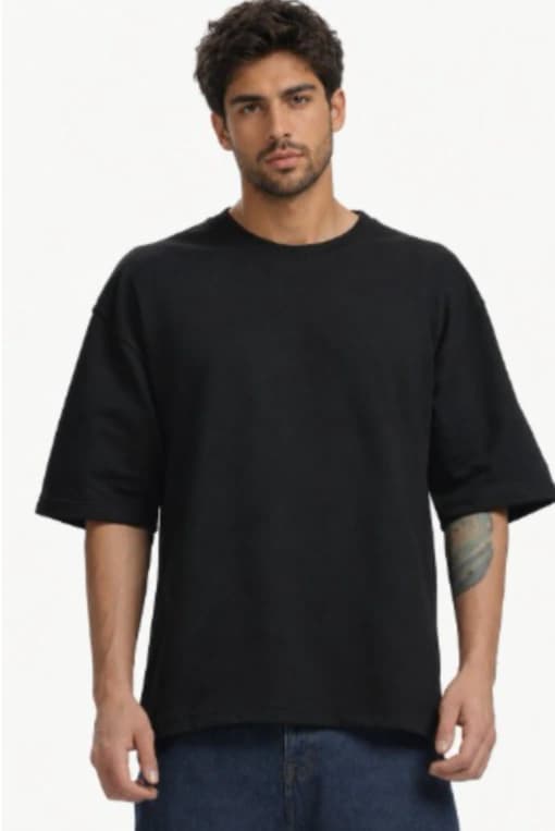 Cotton Oversized T-Shirt Unisex French Terry Cotton Unisex