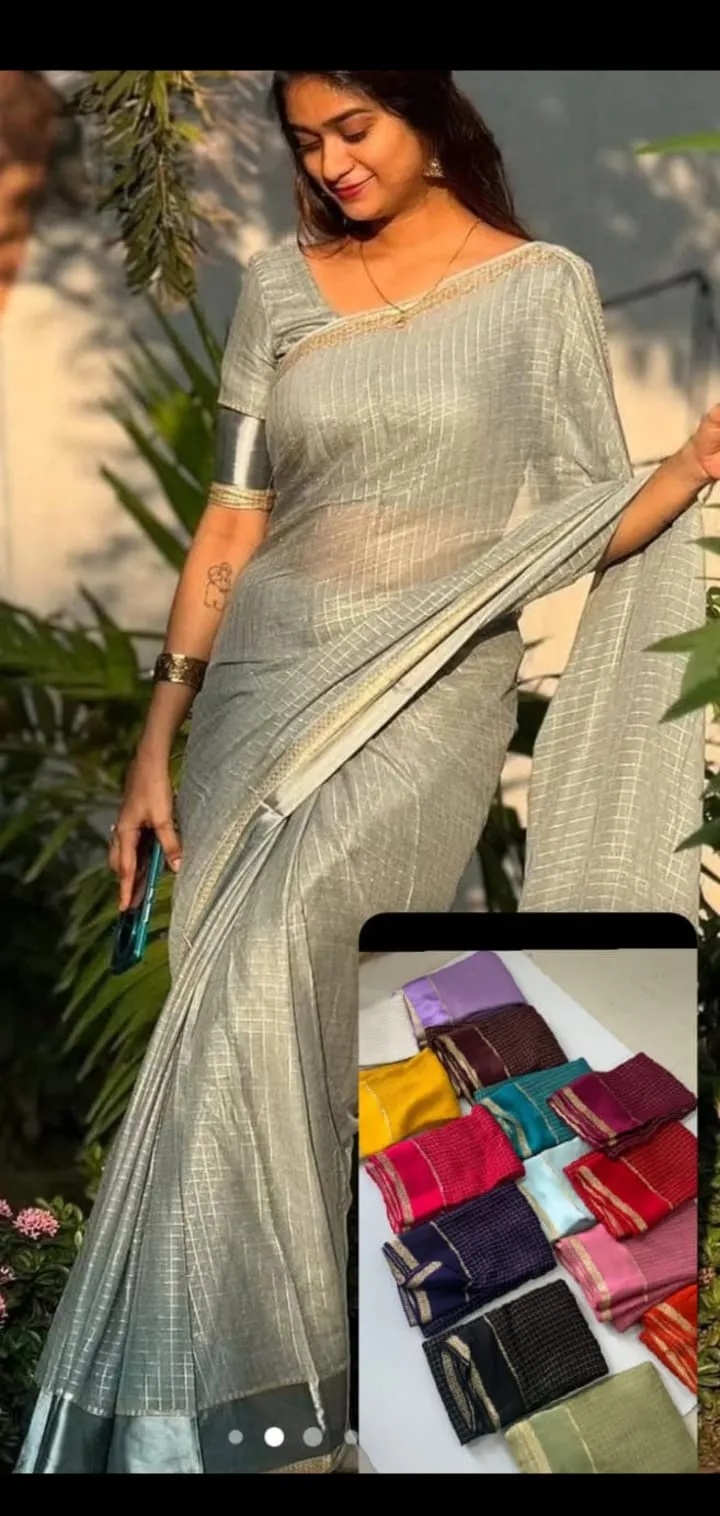 😍Most Demanding Pure Viscose sarees with Blouse piece😍