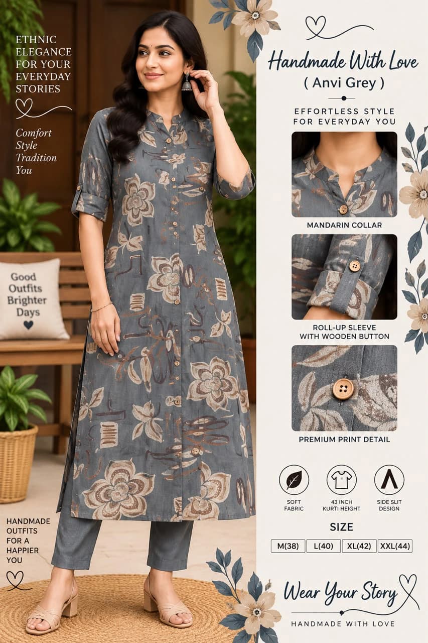 Bamboo Cotton Kurta Set