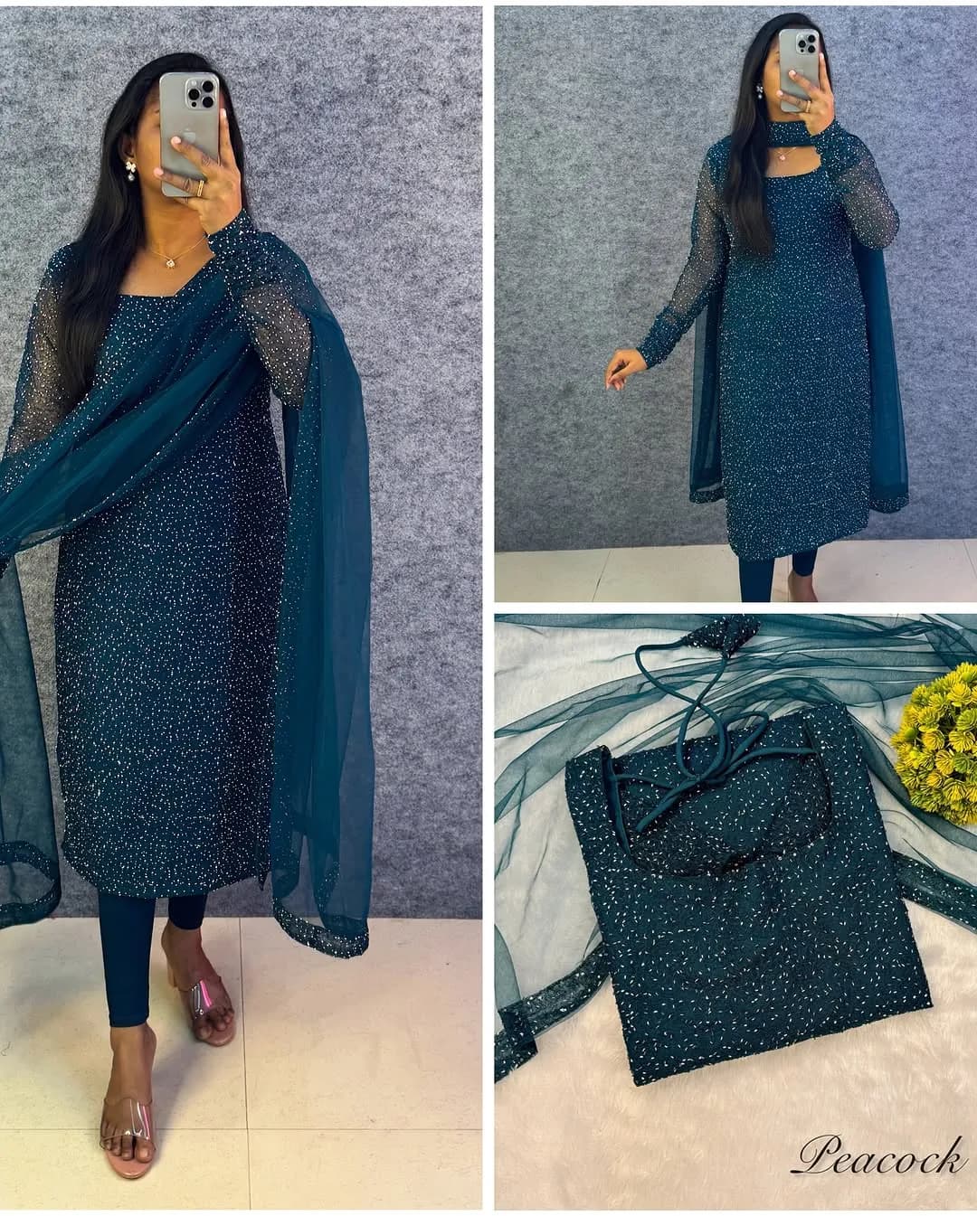 Premium PartyWear Kurti Set With Dupatta