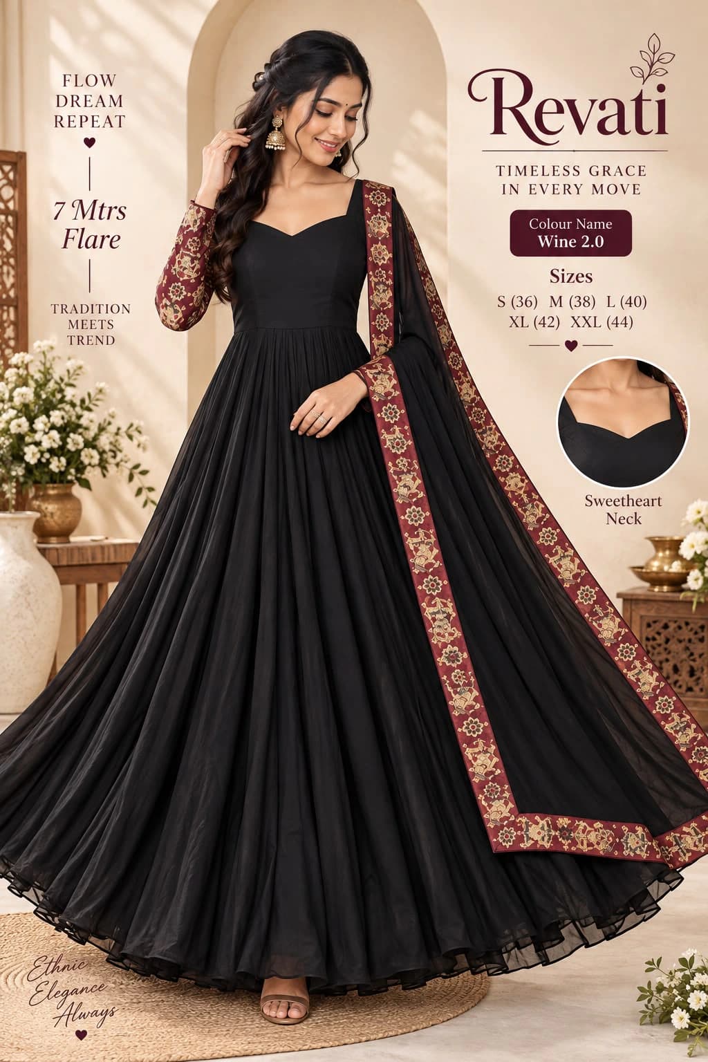 Georgette Anarkali Gown