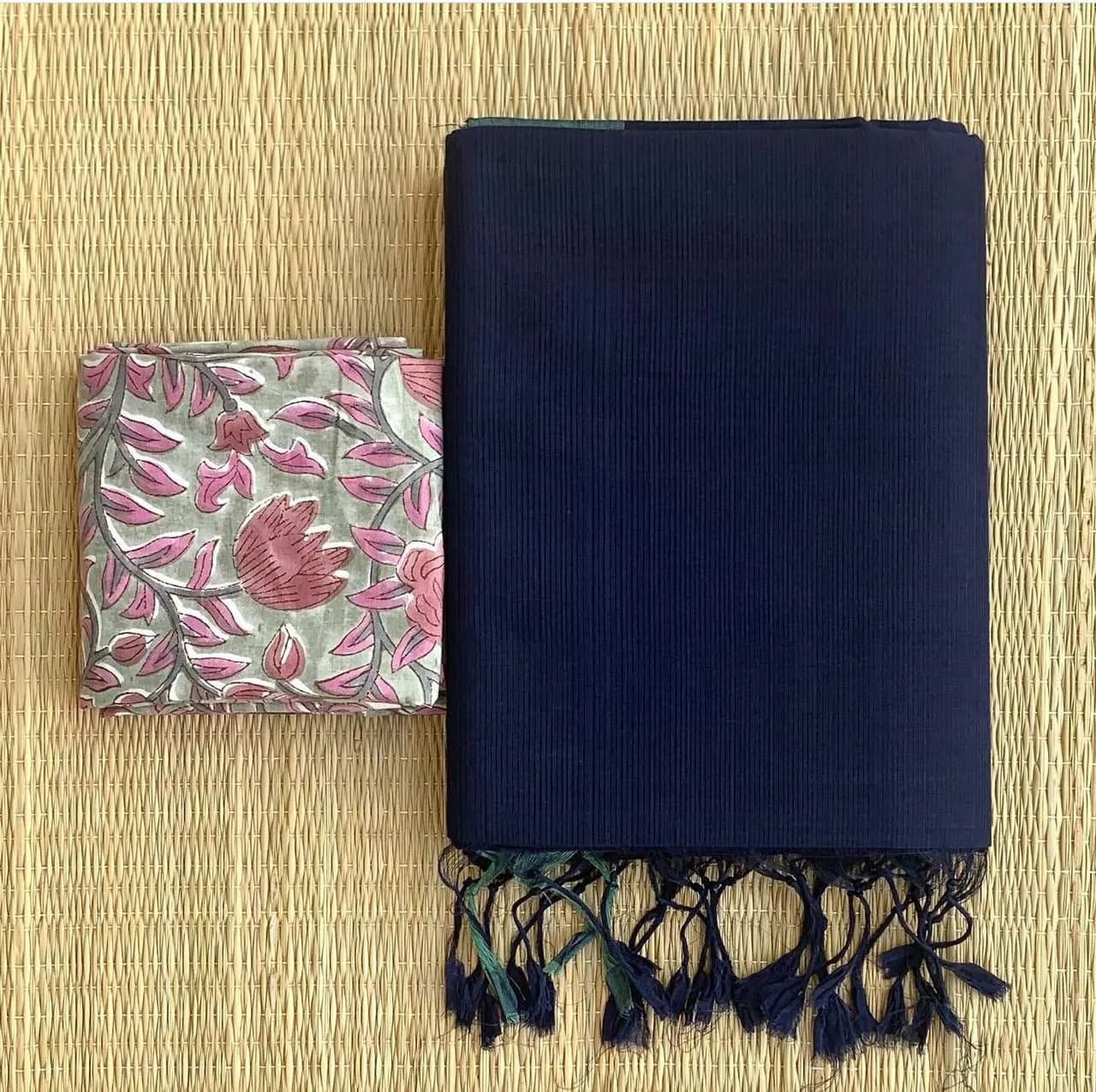 💗💗Insta Viral Khadhi Cotton Sarees With Kalamkari BlousePiece❤️❤️