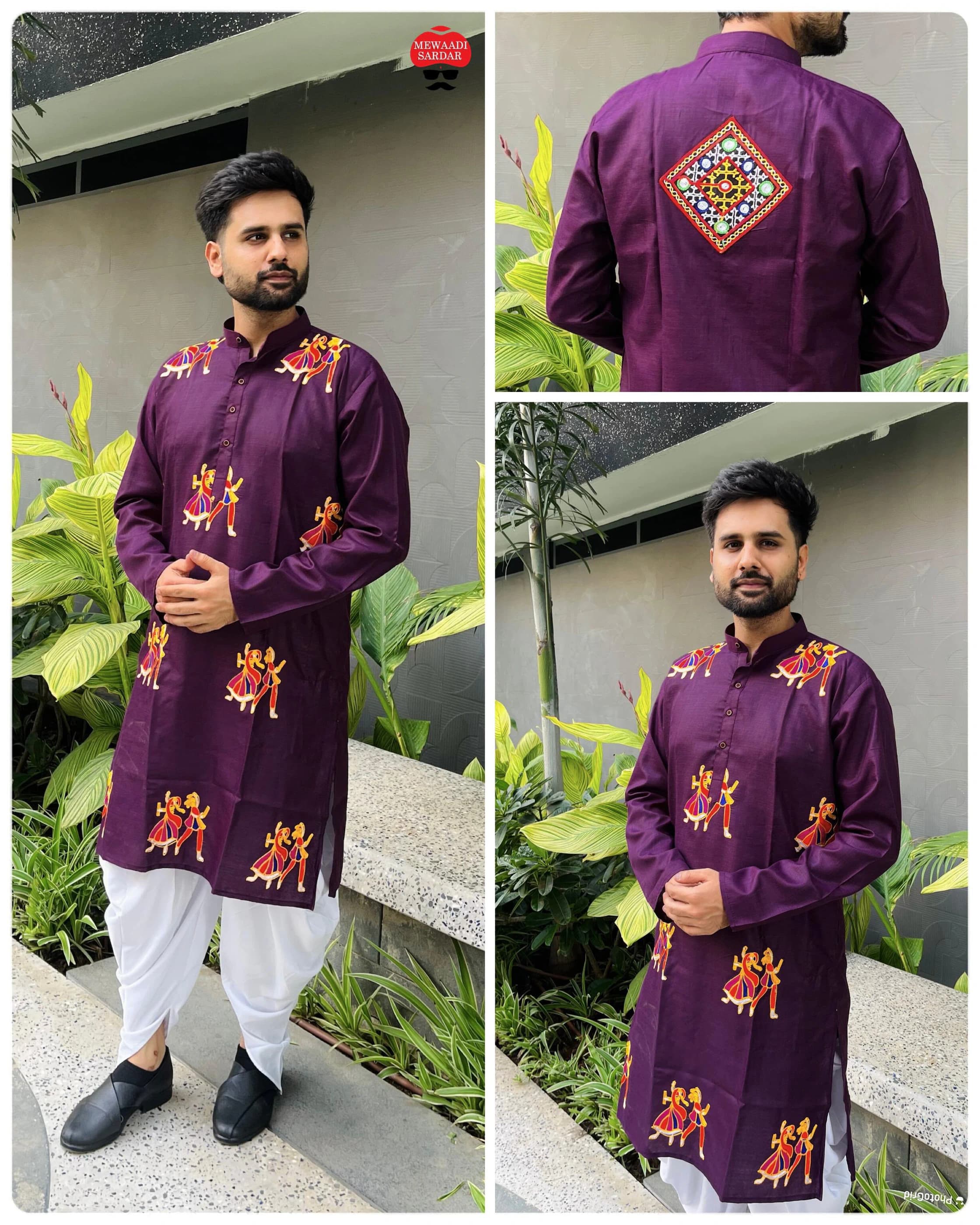 Flex Cotton Embroidered Kurta Set