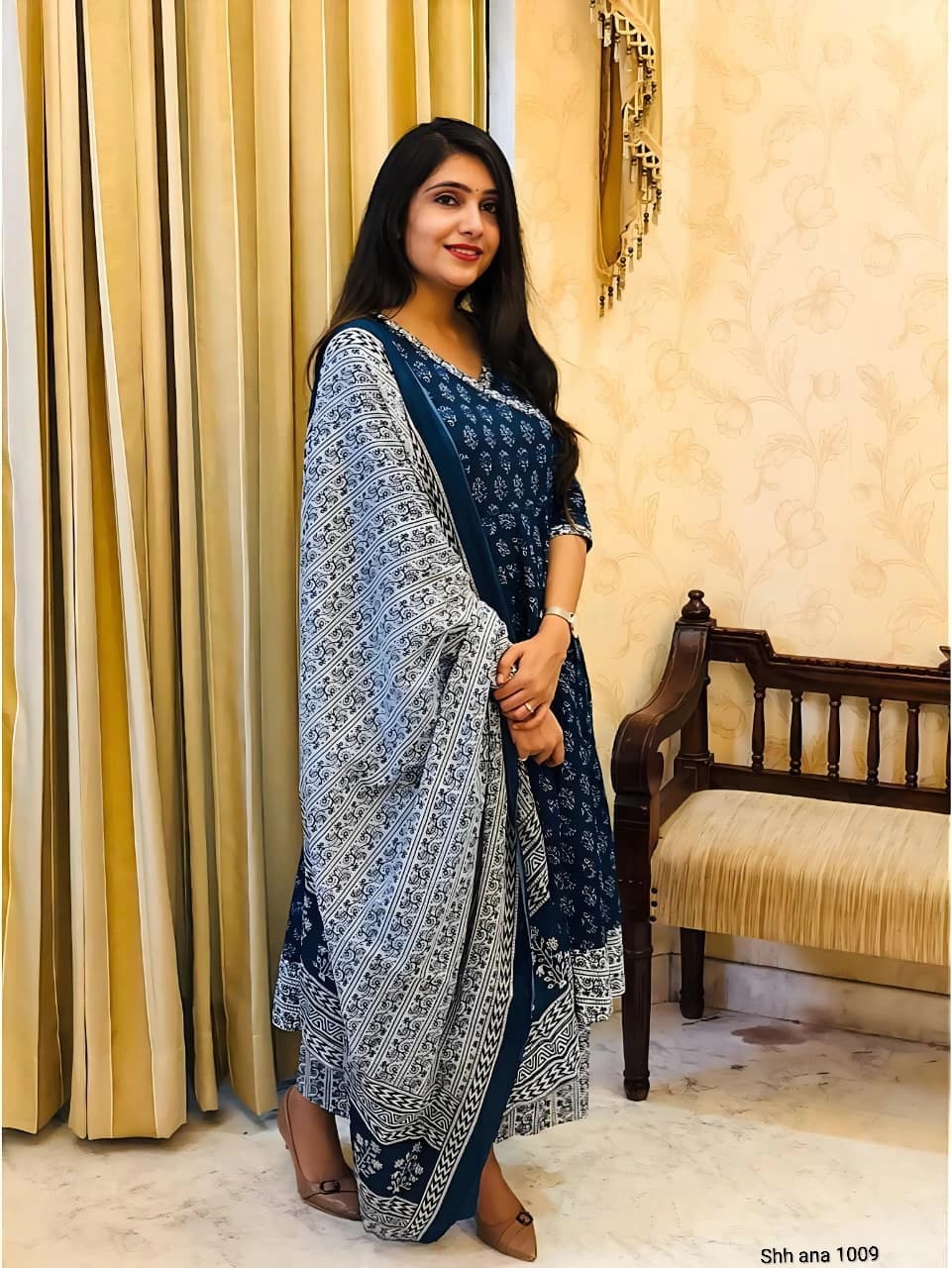 🍁*Fully Stiched Kurta and Pant & Dupatta Set*🍁